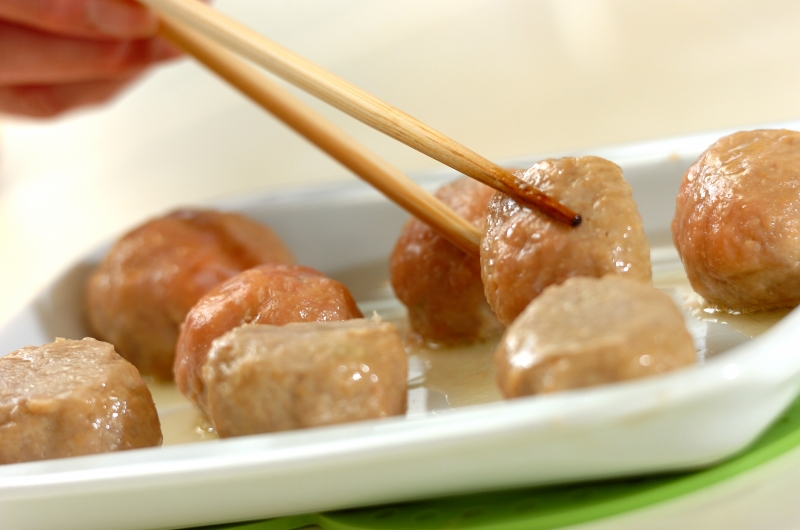 鶏つくねのネギ巻きの作り方の手順4