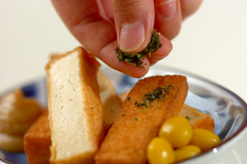 厚揚げの酢みそ添えの作り方の手順3