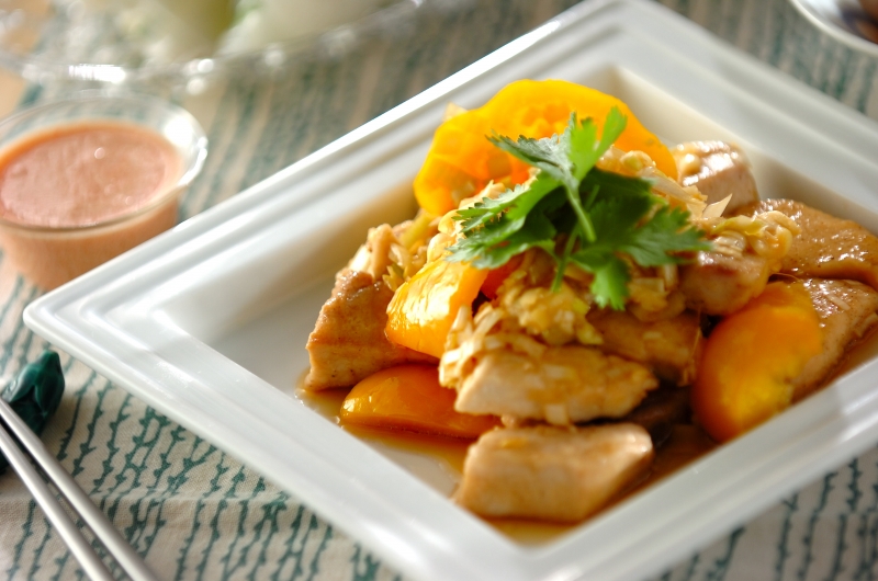 メカジキとパプリカの油淋鶏風 レシピ 作り方 E レシピ 料理のプロが作る簡単レシピ