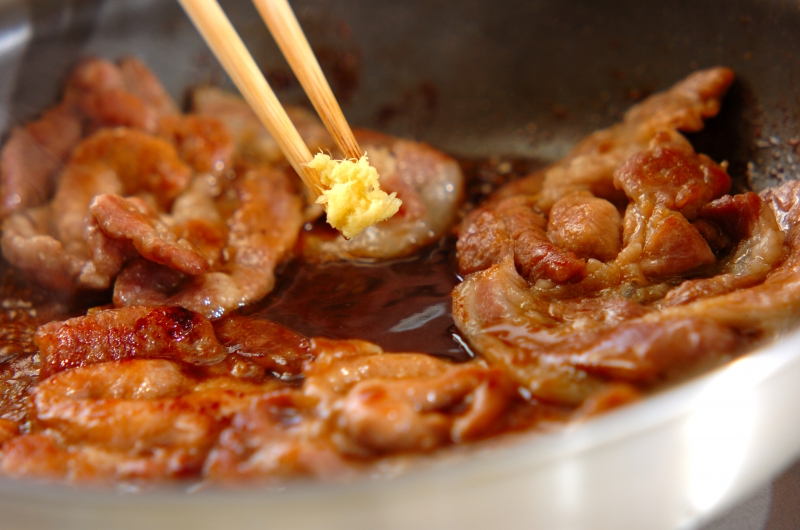しっかり味の豚のショウガ焼きの作り方の手順5