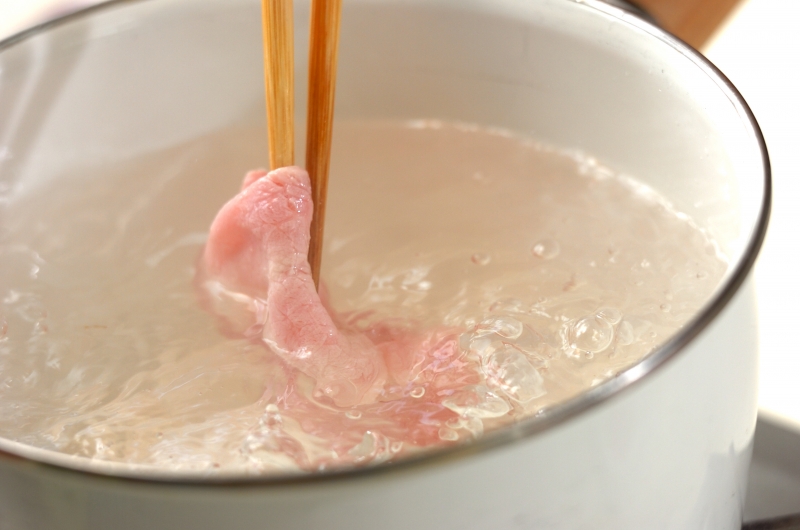 冷しゃぶの梅肉ソースの作り方の手順3