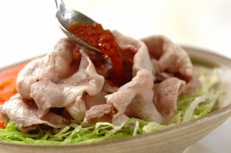 冷しゃぶの梅肉ソースの作り方の手順4