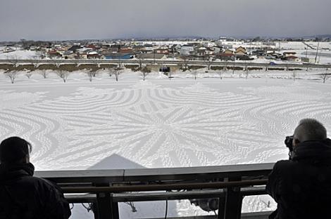 まとめ 雪原の芸術 冬の田んぼアート 開幕 田舎館 フレンズちゃんねる